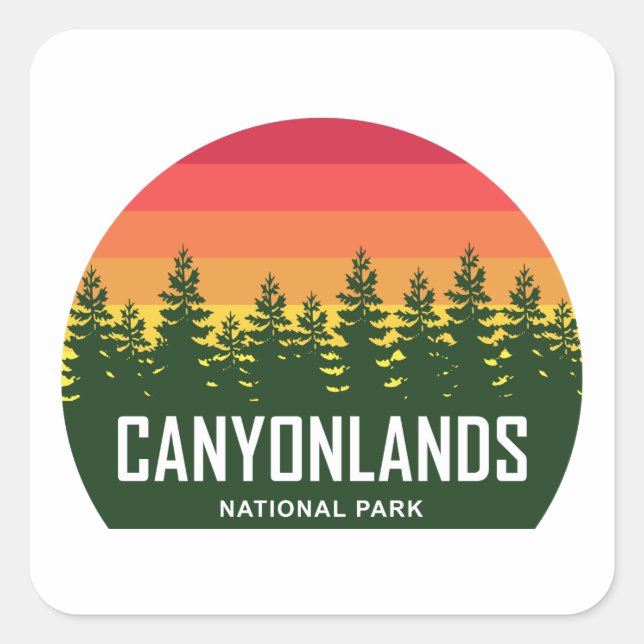 Canyonlands National Park Square Sticker (Front)