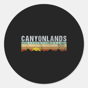 Canyonlands National Park Tee - Utah Camping Hikin Classic Round Sticker