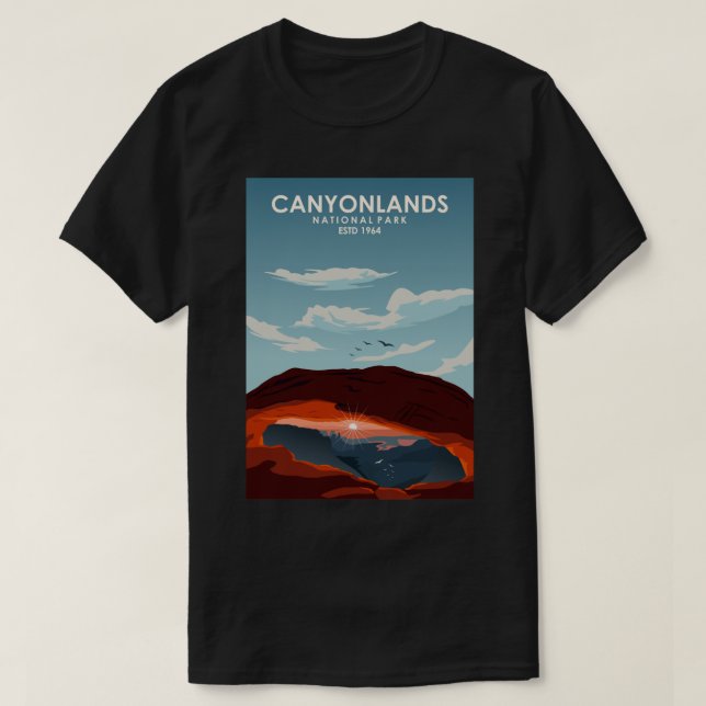 Canyonlands National park travel poster room decor T-Shirt (Design Front)