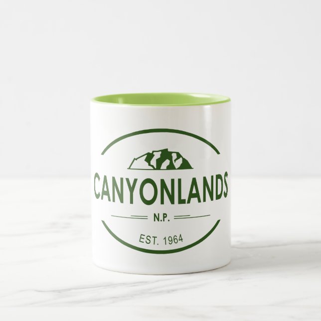 Canyonlands National Park Two-Tone Coffee Mug (Center)