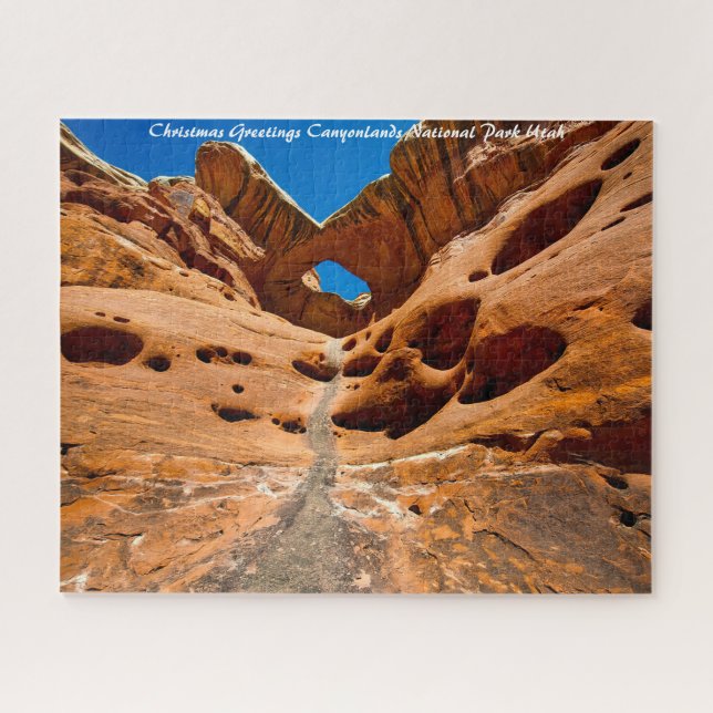 Canyonlands National Park Utah. Christmas Greeting Jigsaw Puzzle (Horizontal)