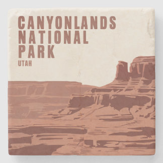 Canyonlands National Park Utah Minimal Landscape Stone Coaster