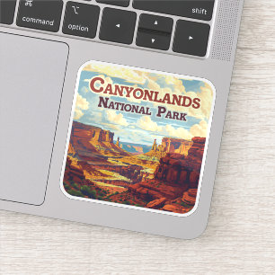 Canyonlands National Park Utah Moab Retro