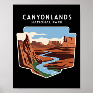 Canyonlands National Park Utah Souvenir Hiking Vac Poster