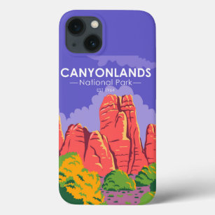  Canyonlands National Park Utah Vintage iPhone 13 Case