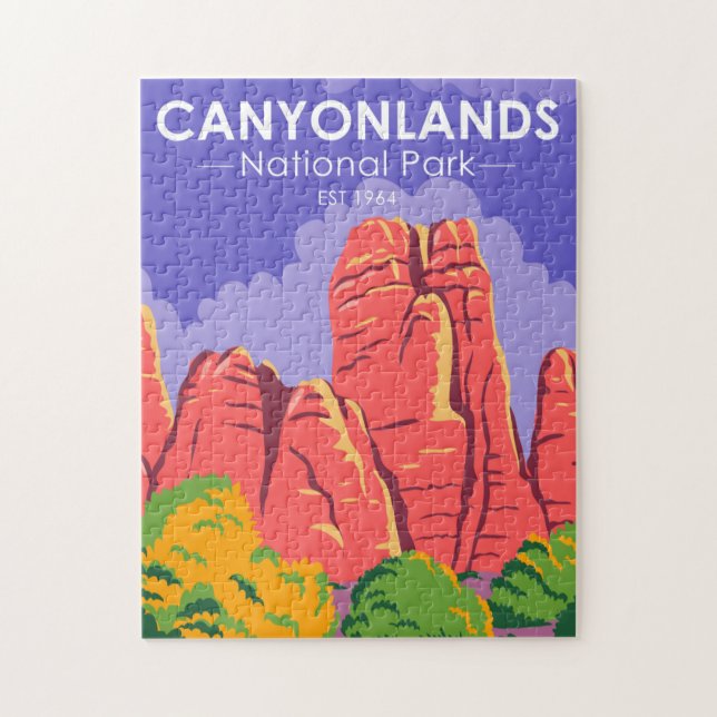  Canyonlands National Park Utah Vintage Jigsaw Puzzle (Vertical)