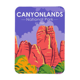 Canyonlands National Park Utah Vintage Magnet