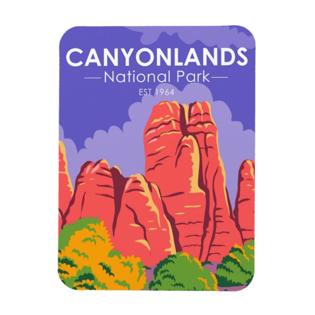  Canyonlands National Park Utah Vintage Magnet (Vertical)