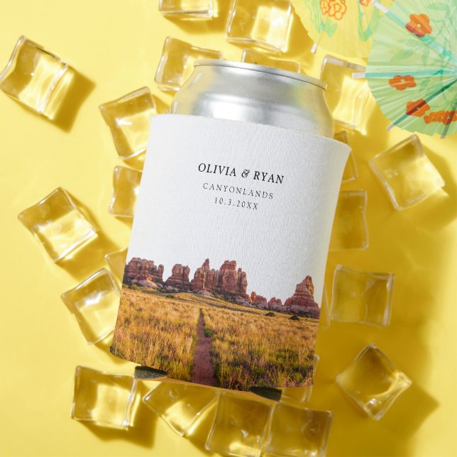 Canyonlands National Park Wedding Favour Custom  Can Cooler (In Situ Summer)