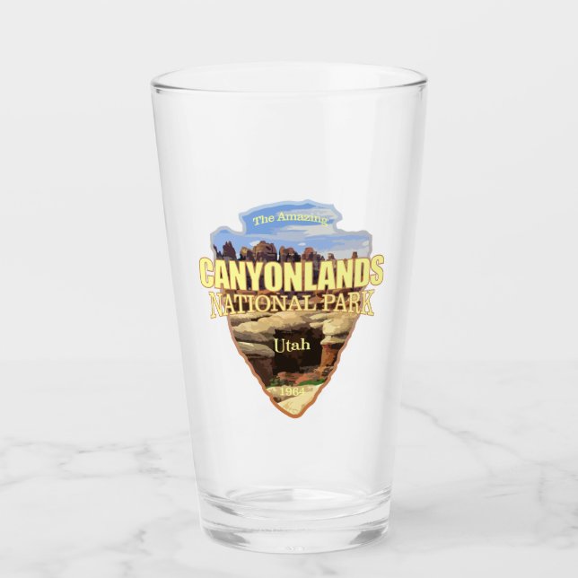 Canyonlands NP (arrowhead) Glass (Front)
