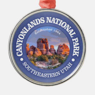 Canyonlands NP (rd)2 Metal Ornament