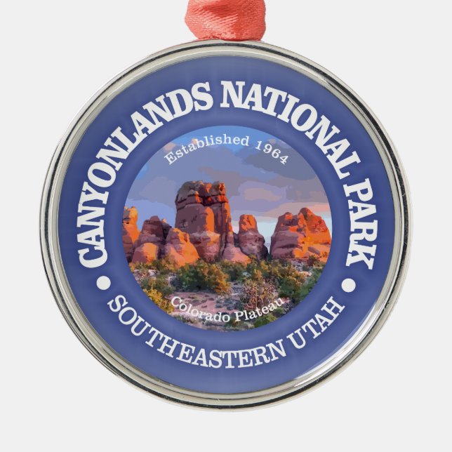 Canyonlands NP (rd)2 Metal Ornament (Front)