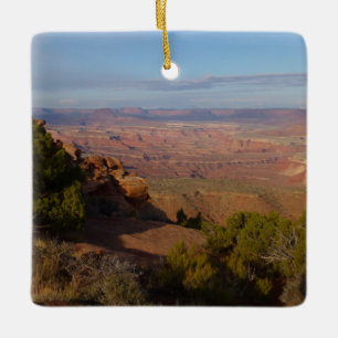 Canyonlands View from Grand View Point Trail Ceramic Ornament