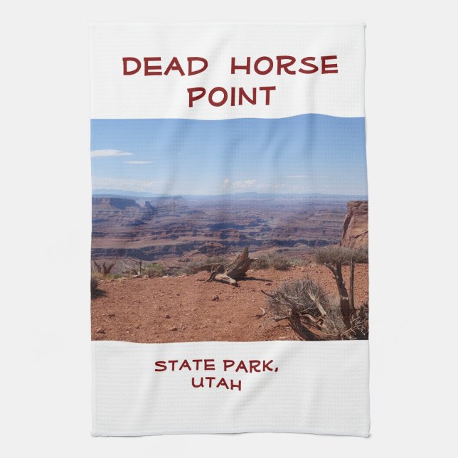 Canyons at Dead Horse Point Tea Towel (Vertical)