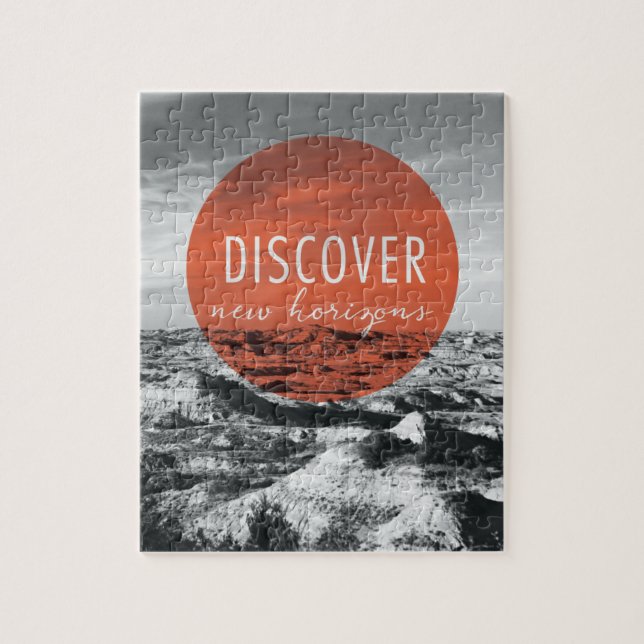 Canyons | Discover New Horizons Quote Jigsaw Puzzle (Vertical)