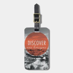 Canyons   Discover New Horizons Quote Luggage Tag
