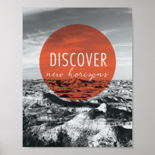 Canyons   Discover New Horizons Quote Poster
