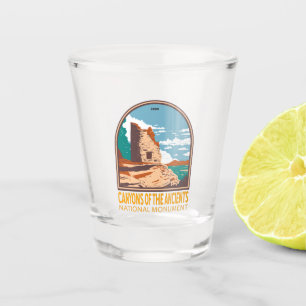 Canyons of the Ancients National Monument Colorado Shot Glass