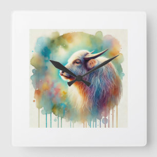 Cao 160724AREF253 - Watercolor Square Wall Clock