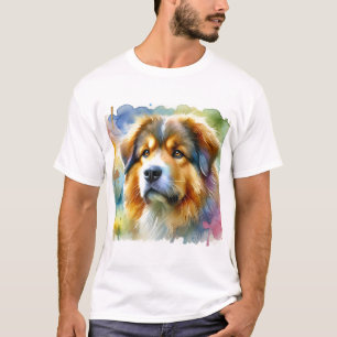 Cao da Serra de Aires Dog 070824AREF123 - Watercol T-Shirt