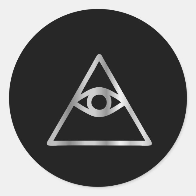 Cao dai Eye of Providence- Religious icon Classic Round Sticker (Front)