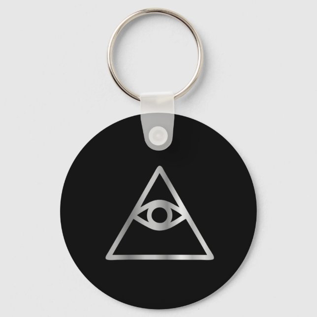 Cao dai Eye of Providence- Religious icon Key Ring (Front)