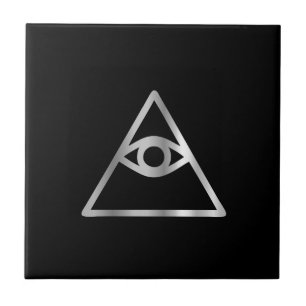 Cao dai Eye of Providence- Religious icon Tile