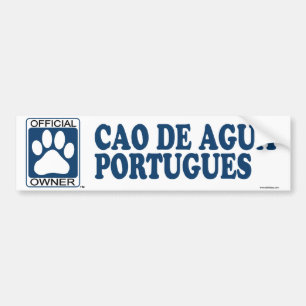Cao De Agua Portugues Blue Bumper Sticker