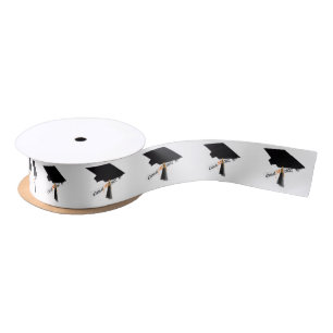 Cap and Diploma Class of 2027 Graduation Satin Ribbon