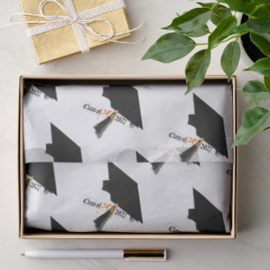 Cap and Diploma Class of 2027 Graduation Tissue Paper