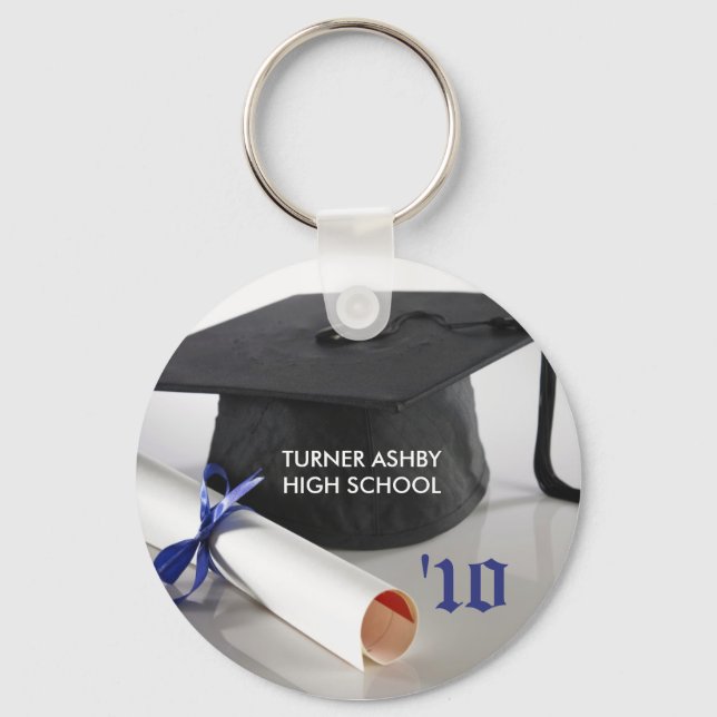 Cap and Tassel Custom Graduation Keychain Gift_v2 (Front)