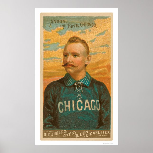 Cap Anson Baseball Card 1888 Poster (Front)