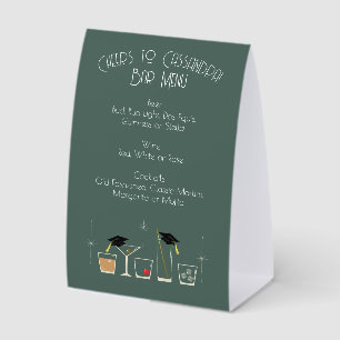 Cap Cocktail Graduation Party Bar Menu