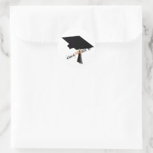 Cap Diploma Class of 2026 Graduation  Classic Round Sticker