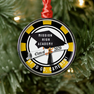 Cap Diploma Class of 2026 Graduation Metal Ornament
