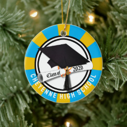 Cap Diploma Class of 2026 Photo Graduation Ceramic Ornament