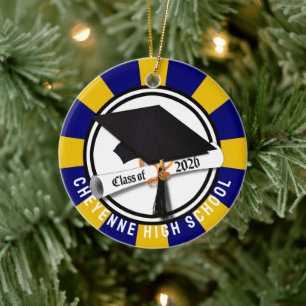 Cap Diploma Class of 2026 Photo Graduation Ceramic Ornament