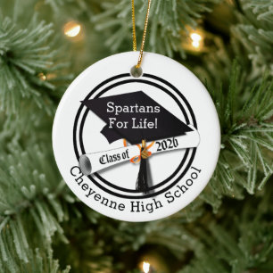 Cap Diploma Class of 2026 Photo Graduation Ceramic Ornament