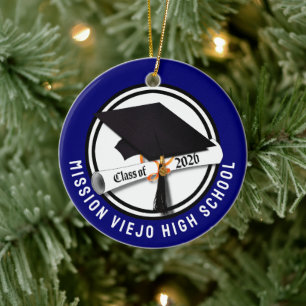 Cap Diploma Class of 2026 Photo Graduation Ceramic Ornament