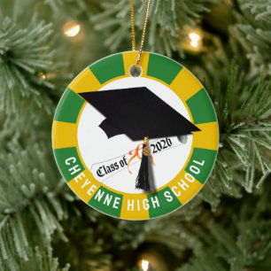 Cap Diploma Class of 2026 Photo Graduation Ceramic Ornament