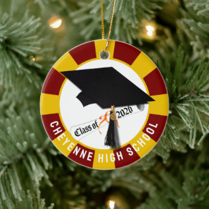 Cap Diploma Class of 2026 Photo Graduation Ceramic Ornament