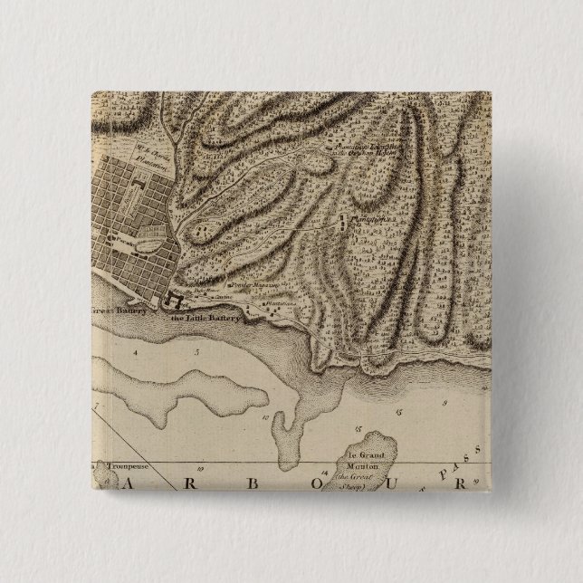 Cap Francois 15 Cm Square Badge (Front)