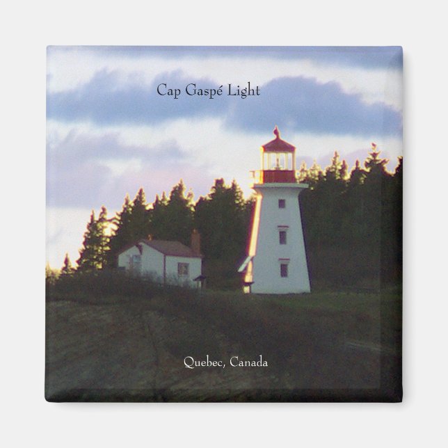Cap Gaspe Light magnet (Front)