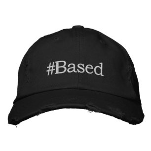 Cap Hat Black with White Logo of #Based