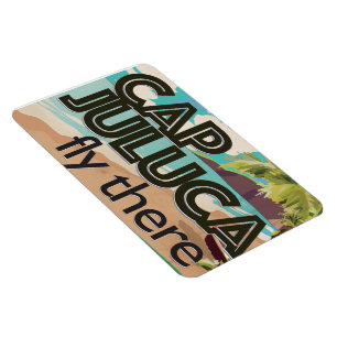 Cap Juluca Anguilla Vintage vacation Poster Magnet
