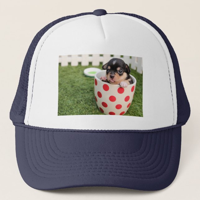 Cap with cute little puppy (Front)