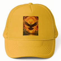 cap with golden eagle