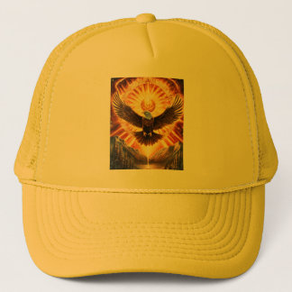 cap with golden eagle