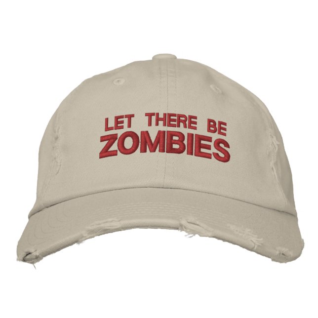 Cap "Worn Look" Let There Be Zombies (Front)