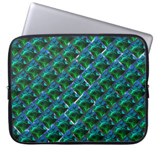 Capa de Laptop, verde sob grade niquelada? Laptop Sleeve